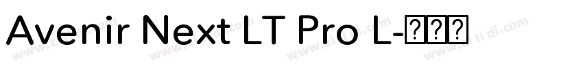 Avenir Next LT Pro L字体转换